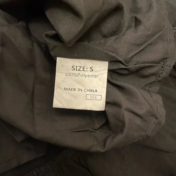 Dokotoo NWT Womens Smocked Black Dress Small Ruffle Off Shoulder Milkmaid - Picture 9 of 12